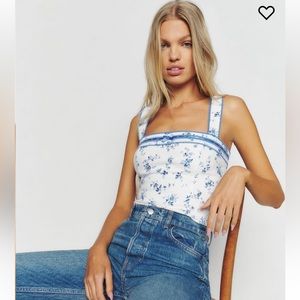 Reformation Eloise linen top